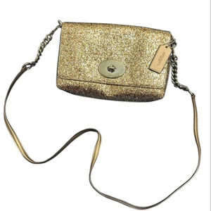 COACH Sparkling Turnlock Purse